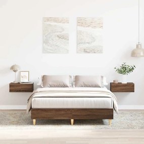 Giroletto Senza Materasso Rovere Marrone 120x200 Cm Truciolato /
