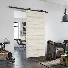 Porta scorrevole Storage in legno, L 96 x H 215 cm, con binario Industrial