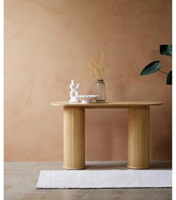 Tavolo consolle di colore naturale 40x130 cm Nola – Unique Furniture