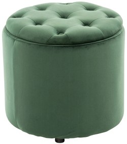 Pouf Pantin Samt Trapuntato Con Dettagli Di Pulsanti / Grün
