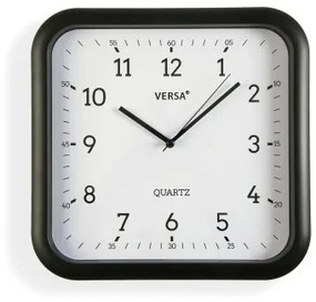 Orologio da Parete Versa Nero Plastica Quarzo 3,5 x 28,5 x 29,5 cm