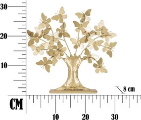 Albero Della Vita Con Farfalle Glam Cm 31X8X30