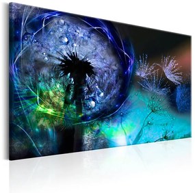 Quadro  Dandelions: Blue Glow  Colore Blu, Dimensioni e Misure 120x80