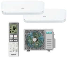 Condizionatore a muro multisplit inverter HISENSE FRESH AIR 9+9 13.989 BTU classe raffreddamento A++, classe di riscaldamento A+, bianco