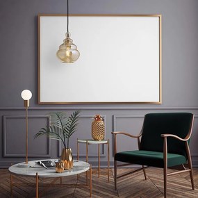 Lampadario Glamour Adone nero paralume miele E27 Ø19cm MILOOX
