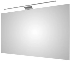 Specchio con illuminazione integrata completo di faretto bagno Solitaire H 70 cm bianco