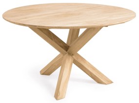 Kave Home - Tavolo rotondo da esterno Teresinha in legno massello di teak Ã˜ 150 cm