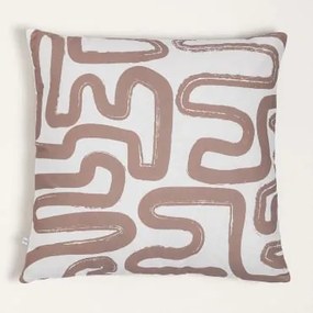 Federa per cuscino quadrata in cotone (60x60 cm) Zambey Style Bianco - Sklum
