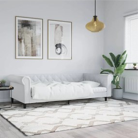 Letto Da Giorno Bianco 90x200 Cm İn Similpelle /