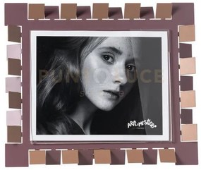 Portafoto di design vertigo maxi orizzontale mocha mousse/viola ame...