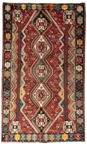 Shiraz Tappeto 280x170 Rosso (Iran) Annodato A Mano