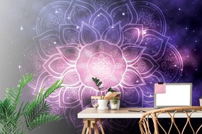 Carta da parati – Mandala con sfondo galassia