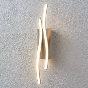 Applique da parete a LED Safia Lindby, Alluminio / Grigio / Zincato, Soggiorno / Sala da pranzo, Alluminio, Moderno, Applique a LED