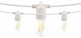 Catenaria da 10m IP65 con 10 Portalampada E27 Bianco Colore del corpo Bianco