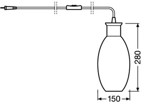 Ledvance - Lampada da tavolo GRAPE 1xE27/40W/230V rosa