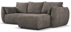 Divano angolare grigio (angolo destro) Matera - Cosmopolitan Design