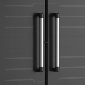 Armadio in Resina 4 Ripiani 65x45x182 cm Keter Detroit Portascope Nero...