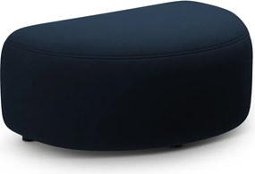 Poggiapiedi blu con rivestimento in velluto Kate – Micadoni