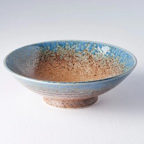 Ciotola da ramen in ceramica beige-blu Earth &amp; Sky, ø 25 cm Earth &amp; Sky - MIJ