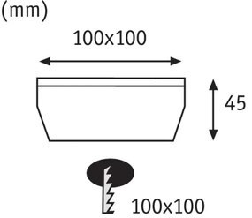 Paulmann 93774 - LED/0,24W IP67 Lampada segnapasso solare CUBE 1,2V