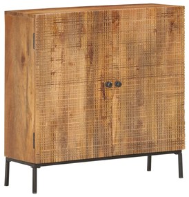 Credenza 75x30x75 cm in legno massello di mango