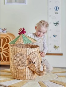 Cesta per giochi da bambino di colore naturale in giacinto d'acqua ø 35x50 cm Bobo – Bloomingville Mini