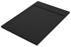 Piatto doccia SENSEA in resina Neo nero L 90 x L 120 x H 3 cm opaco effetto pietra