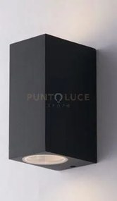 Applique biemissione qubo antracite 2 luci attacco gu10 ip54 6,7x9,...