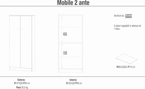 SALV - armadietto con due ante