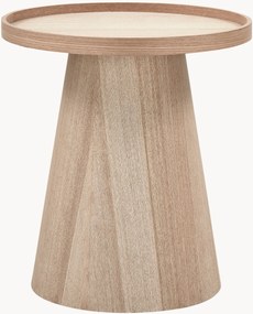 Tavolino rotondo effetto legno Maud