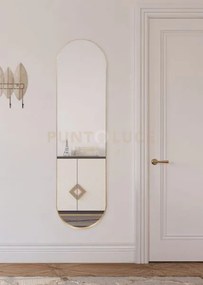 Britta specchio da parete con cornice sporgente con ganci x install...