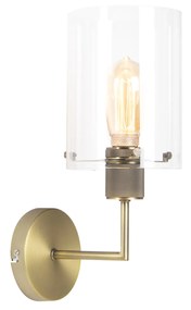 Applique da parete moderna in bronzo con vetro - Dome