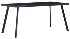 Tavolo Da Pranzo Nero 180x90x75 Cm İn Vetro Temperato /