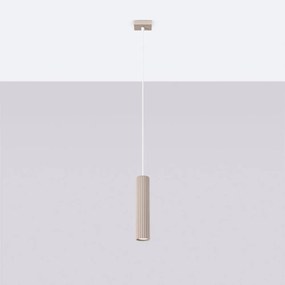 Lampadario grigio tortora in metallo Gleam – Sollux