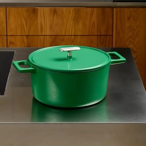 Casseruola in ghisa con coperchio incluso adatta all'induzione 5,5 l Mattia 3.0 – FABINI