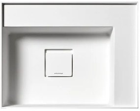 Antonio Lupi Graffiom45 Lavabo 45x35 H 13 Cm Con Piletta A Scarico Libero In Flumood Bianco