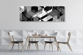 Stampa su tela – Geometria astratta in bianco e nero