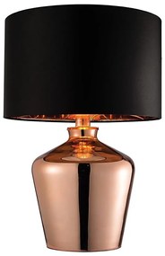 Endon 61149 - Lampada da tavolo WALDORF 1xE27/10W/230V rame/nero