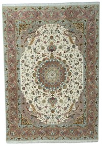 Tabriz Tappeto 250x350 Beige (Iran) Annodato A Mano
