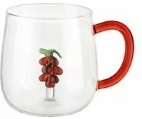 Mug in vetro borosilicato 380 ml uva