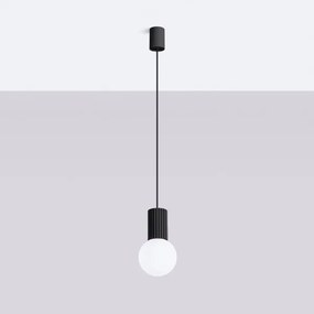 Sollux SL.1714 - Lampadario a sospensione con filo HALO 1xG9/8W/230V diametro 12 cm nero