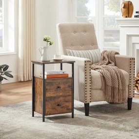 Comodino ARIN marrone/nero