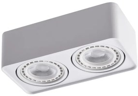 Azzardo AZ4132 - Faretto PAOLA 2xGU10-ES111/16W/230V bianco