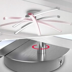 Plafoniera LED 2x LED/6W/230V cromato lucido