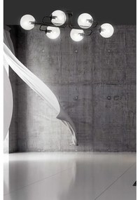 Lampadario da soffitto BRENDI 6 in acciaio e vetro 6xE14 Colore del corpo Trasparente