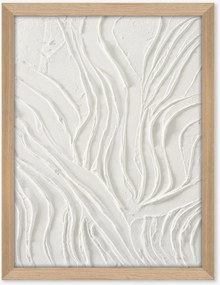 Quadro su tela incorniciato dipinto a mano White Dune