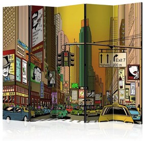 Paravento  Vibrant city  NY II [Room Dividers]  Colore ---, Dimensioni e Misure 225x172