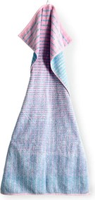 Asciugamano tipo terry blu/rosa in misto bambù 70x140 cm Nuance – JUNA