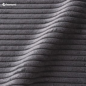 Divano letto variabile in velluto a coste grigio divano angolare Tori - Bonami Selection