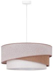 Duolla - Lampadario a sospensione con filo KOBO 1xE27/15W/230V diametro 45 cm beige/marrone/bianco